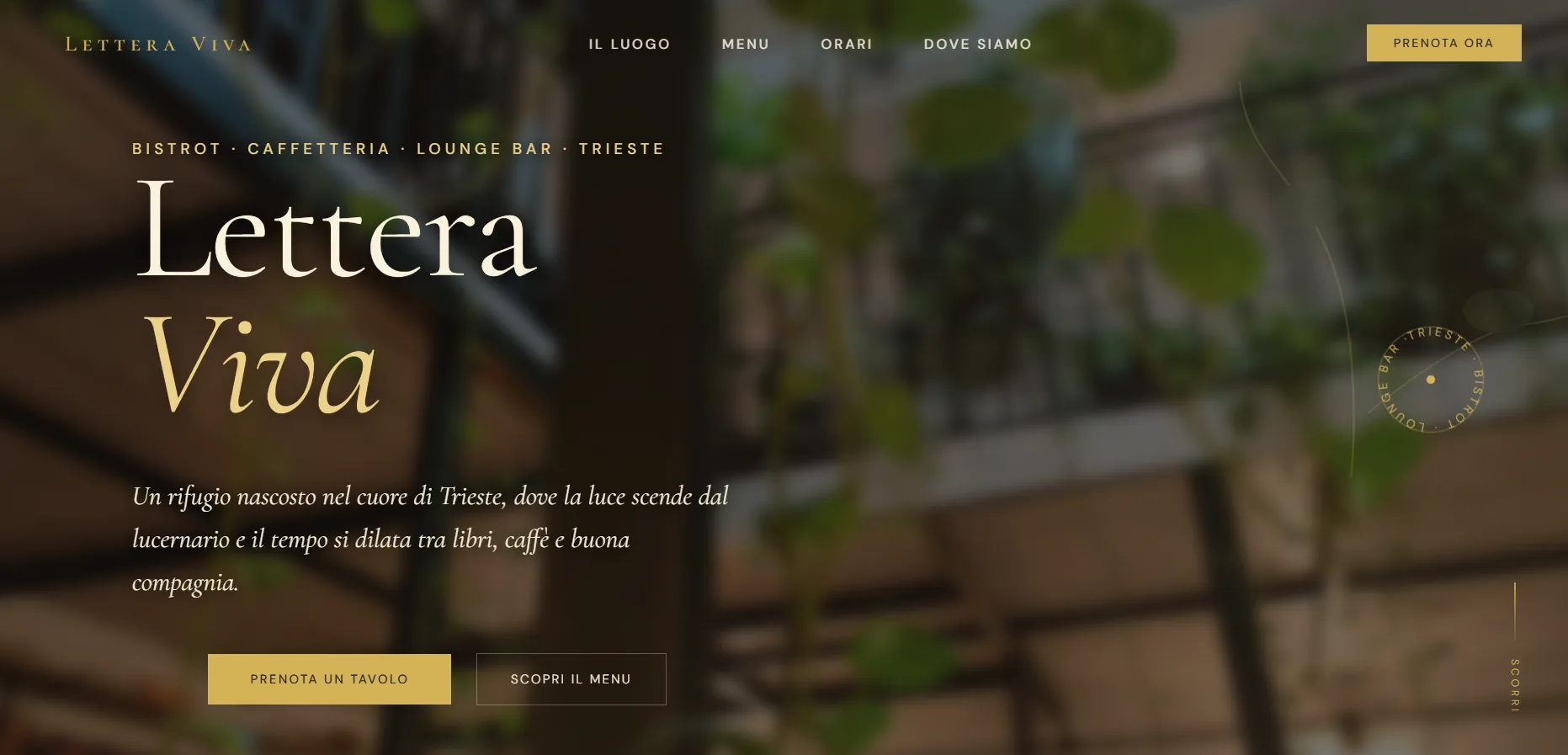Lettera Viva — bistrot, caffetteria e lounge bar a Trieste